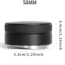 Distributore Di Caffè Strumento Di Distribuzione Espresso/Livellatore 3 Pendii Angolati Tamper Palmo Regolabile Per Portafiltro 51/53/58mm - 黑色 - 查看 2