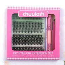 30/40/50D/60/80/100D/W02/J04/BX-23/YM/S07/YW/YUWEI 8-16mm D Curl Lash Extension Kit With Lash Bond And Seal Glue Clusters Eyelashes Makeup Tools DIY Lashes Extension Kit For Gluing Lasheslash Clusters Kit,Lashes,Eyelashes,Fake Lashes - Black - View 24