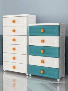 加厚儿童储物柜，带抽屉，可收纳塑料玩具和衣物