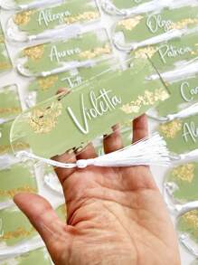 10pcs/20pcs 15*5cm Transparent Acrylic Arched Blank Placecards, Name Cards For Weddings, Party & Dining Table Decor