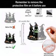 1 pieza Decoración de oficina y hogar de bruja fantástica, regalo único de Halloween, artesanía detallada, accesorios para decorar el hogar en Halloween con ambientación de poción mágica de bruja, casa encantada y fondo de carnaval de terror, decoraciones para eventos festivos, suministros para crear una atmósfera espeluznante