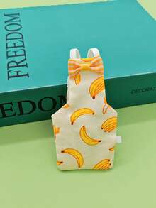 6pcs/1pc Parrot Diapers, Cute Fruit Design, Reusable Washable With Waterproof Lining, Soft Bird Flight Suit, Fits Parakeet, Parrot, Cockatiel, Sun Conure, Cockatoo, Macaw