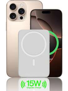 XBJ Mobile Power Bank 5000mAh Magnetic Wireless Power Bank For Phone 16/15/14/13 Series - 22.5W Fast Charging Portable Charger With Type-C Input, Portable Charger For Phone | Wireless Charger & Cargador Portátil Para Celulares | Travel Essentials Charging Station For On-The-Go Power,Compatible With Android Phones & Mini Outdoor Emergency Backup,Cargador De Phone,Portable Charger Phone,Cargador Portatil Para Celulares.Phone Charger