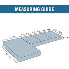 2025 New Sectional Couch Covers 8 Pieces Stretch Sofa Covers Sectional Sofa Set Separate L Shaped Couch Cover Both Left/Right Couch (And Back: 1 Chaise + 3 Sofa, Ivory), Modern Comfortable Sofa Covers - 深青色 - 查看 3