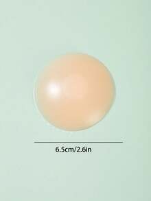 8片装硅胶胸垫，防滑点状隐形罩杯，适用于婚纱、无肩带晚礼服，可水洗重复使用 - 杏色 - 查看 2