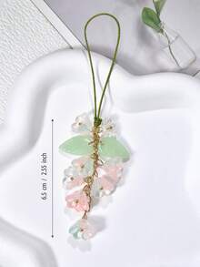 1 件百合花形手机挂绳，夏季度假手机/相机挂绳创意设计 - 彩色 - 查看 9