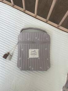 1pc Beige Taupe Tasseled Diaper Bag, Lightweight Stroller Hook On Pouch, Suitable For Daily Use - Multicolor - View 13