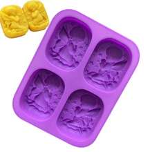 1pc/ Customized Silicone Angel Soap Mold, Hand-Made Soap 4 Sets, Beautiful Male And Female Angel-Shaped Cake Molds, Soft Clay