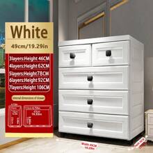 加厚儿童储物柜，带抽屉，可收纳塑料玩具和衣物