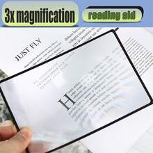 1pc/2pcs镜头卡片式聚光镜便携式家用凸透镜，专用于生火、看书、探险放大镜，适用于看书，缓解眼疲劳，适合精细字体，视力低下和老年人轻巧而强大的放大镜：为学者、读者和业余爱好者提供卓越的清晰度——耐用、纤薄的学习伴侣！