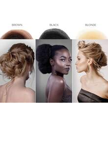 我们的海绵、发夹、发髻工具、发髻插入泡沫发棒、棕色发夹和发髻填充物专为造型师和表演者设计，易于修剪和造型，适合任何发型。这些发髻工具能够持久定型，无论是婚礼、舞蹈还是舞台表演。