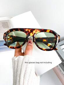 Ochelari de soare Retro Pilot Border pentru femei și bărbați, ochelari de soare cu lentile decorative, potriviti pentru petreceri zilnice pe plajă, fotografiere pe stradă, ochelari de soare Preppy pentru școală, în formă de scut, nuanțe de ochelari de soare