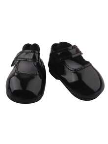 1 Pair Solid Color Doll Shoes, Dolly Style Flats Suitable For 14-Inch Reborn Baby Dolls, Girls, Students, Birthday Gifts, Holiday Toys, Children Doll Accessories, Party Favors