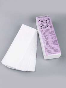 50/100片装一次性脱毛蜡纸，一次性脱毛纸蜂蜡专用纸无纺布脱毛纸致密蜡纸脱毛布蜡纸 - 适用于面部、眉毛、腿部、身体和比基尼部位的无痛脱毛 - 彩色 - 查看 8