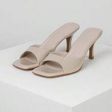 Women Heeled Sandals - Beige - View 2