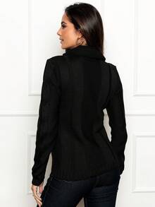 Women Sweaters - 黑色 - 查看 3