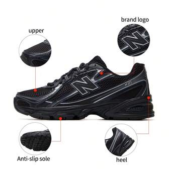 NB Men's Shoes Women's Shoes 2025 New 740 Series Retro Running Shoes Fashion Sports Leisure Dad Shoes Couple Shoes U740BM2