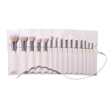 ColourPop Stone Cold Brush Roll Face Eye Brush Set Face Eye Makeup Brush Set Made With Luxe Synthetic Vegan Bristles Includes Holder 15 Count NEW(1149) - Bộ đá lạnh - Xem 4