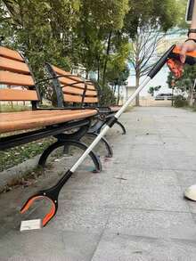 Foldable Trash Picker, 33" Litter Grabber Reacher Tool For Elderly, Seniors, Pregnant Women, Disabled, Unisex Adults - Long Handle No Bend Cleaning For Garden, Pet Waste, Pool, Park, Recycling, Kitchen, High Places (Collapsible)