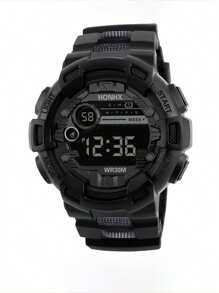 1 pieza/set Reloj infantil de silicona multifunción LED, adecuado para uso diario, cumpleaños, graduación y otros regalos para niños