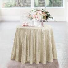 2pcs Black Sequined Tablecloths, 35 Inch Round Small Glitter Tablecloth For Birthday, Cake, Party, Christmas, Wedding, Home And Outdoor Decor - Multicolor - View 13