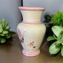 Ceramic Vase For Placing Flowers Made Of Ceramic Decoration - Rosa Borboleta - View 7