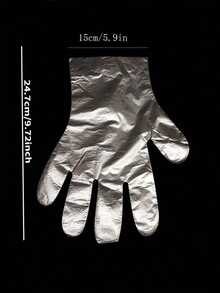 20/50pcs Disposable Plastic Gloves, 1 Pair Per Small Pack, 50 Pairs Per Pack, One-Time Use Cleaning Gloves For Household And Restaurant, Hair Dyeing, Cleaning Supplies, Household Tools, Holiday Events, Graduation Parties, Back To School - Multicolor - View 2