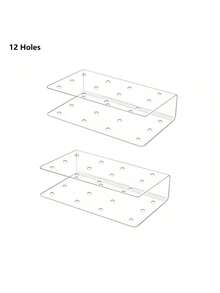 1 pièce/2pcs Support pour sucettes de gâteau, support à sucettes en acrylique, présentoir transparent pour sucettes de gâteau, support à sucettes de bonbons 12/15 trous - Taille unique - Voir 12
