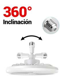 Ventilador LED todo en uno Tres tipos de luces Tres velocidades de viento con función de memoria Base E27 Modelo de control remoto Adecuado para habitación, sala de estar, sala de estudio, habitación de automóvil - Blanco - Ver 8