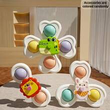 1/3 件彩色吸盘陀螺玩具 - 有趣的昆虫和自然主题陀螺，适合青少年 - 非常适合浴缸、餐桌和浴室玩耍，非常适合万圣节、感恩节和圣诞节礼物 - 彩色 - 查看 10