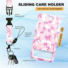 1 Piece ID Badge Clip With Lanyard - Stylish ID Card Clip With Retractable Lanyard - Soft Fiber, Sturdy Keychain, Wallet - Nurse, Teacher Badge Clip, School Supplies,Back To School - one-size - View 6