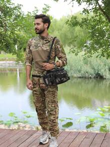 Multi-Function Lure Bag: 3-Way Carry (Shoulder/Crossbody/Waist). Specialized Storage For Fishing Rods & Tackle. Large Capacity. Essential Outdoor Gear For Anglers.