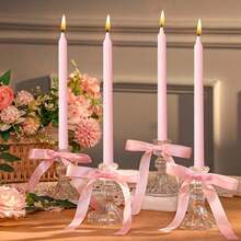 10 Zoll (25 cm) / 8 Zoll (20 cm) schlichte vertikal gestreifte Kerzenständer, rot/weiß/blau/grün/lila/grau/gelb/orange/rosa/schwarz/weinrot, farbige Kerzen, 8 Stunden Brenndauer/Stück, geometrisches Streifendesign, geeignet für Heimdekoration, Hochzeitsdekoration, Freundschaftsgeschenke, Dinnerpartys, duftfreie Kerzen, romantische Dekoration, für alle Jahreszeiten - Verschiedenfarbig - Übersicht 11