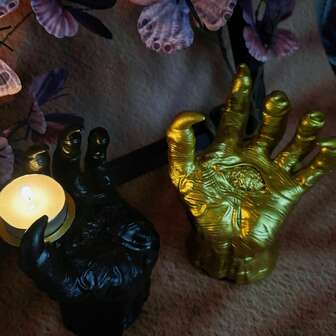 1pc,Exclusive Demon's Hand Statue - Life-Size Collectible Horror Decoration,Witch's Arm, Suitable For Indoor & Outdoor Use, Perfect For Halloween-Themed Rooms, Gothic Home Decor, And Ghost Party Decorations