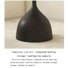 BAIYEUSO Juego de 2 mesas de centro, mesa de centro redonda de diseñador en hierro fundido, mesa auxiliar para espacios pequeños, sala de estar, dormitorio, oficina, regalo, negro - Negro - Ver 10