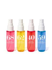 Juego de 1/2/3/4 piezas de Colección Brasileña Spray Bruma con Caja de Regalo, Edición Limitada Aromaterapia Ambientador Interior, Exterior Fragancia de varios niveles que eleva el estado de felicidad con aroma natural, duradero y encantador de vainilla, coco, floral, frutal, cítrico, madera, acuático y marino ideal para citas, fiestas, reuniones, viajes, hogar, hotel, oficina, regalo perfecto para familiares y amigos