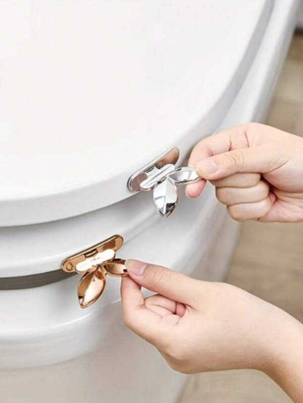 Knospe süße universelle Deckelöffner, Toilettendeckelöffner ohne schmutzige Hände, Toilettenring Gott, kreativer Zugreißer zum Entfernen des Deckels, Toilettenring kreativer tragbarer Hebemechanismus, universeller Entfernungsgott, hygienischer und langanhaltend Kunststoff-Toilettendeckel-Lifter mit hochglänzender Oberfläche: einfache selbstklebende Montage, wiederverwendbar - unentbehrliches praktisches Haushaltsaccessoire