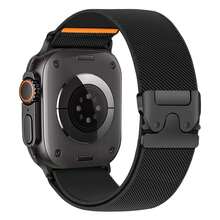 Elastic Sport Bands Compatible With Apple Watch Ultra1/2 Bands 49mm 46mm 45mm 44mm 42mm 41mm 40mm 38mm Men Women,Parachute Buckle Stretchy Nylon Wide Strap Wristband Compatible With IWatch Series 11 10 9 8 7 6 5 4 3 SE 2 1