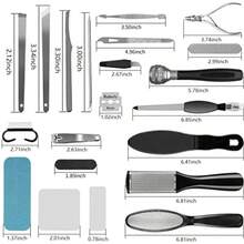 GEOXSProfessional Pedicure Kit Rosmax 36 In 1 Pedicure Tools Stainless Steel Washable Foot Care Kit Dead Skin Remover Foot Spa Set At Homeq1ioc4 - as pic - View 6