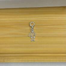 Berloques de Filho e Filha - Banhados a Prata com garantia