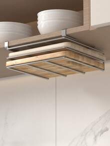 1 件多功能橱柜整理架、厨房锅盖和砧板架、办公桌储物架