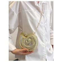 GLITTER Women's Seashell Bag Metallic Fancy Evening Bags Party Crossbody Handbag  One Size-0029 - 如圖 - 查看 4