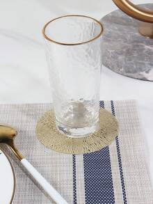 4-24入組隨機色空心PVC杯墊組，防止桌面被損壞，裝飾酒杯，適用於酒吧、家裡和節日 - 彩色 - 查看 10