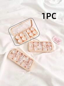 XIANG YU 可爱小动物隐形眼镜盒带镜子护理盒隐形眼镜盒翻盖透明隐形眼镜盒旅行套装，可爱隐形眼镜盒收纳盒带镊子拆卸工具，旅行和家用隐形眼镜浸泡收纳套装盒 - 顏色 - 查看 8