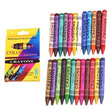 24/12/8/6 Colors Kids Graffiti Crayon Set, Children Creative Drawing Marker Pens, DIY Painting Art Supplies Wax Crayon, Colorful Gift For Artist - Multicolor - View 3