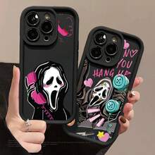 Cartoon Skull Pattern Matte Anti-Fall Phone Case Applies To XR 11 12 13 14 15 16 Pro MAX 14 15 16 Plus Redmi A2 A3 10C 12C 13C 14C Note 10 11 12 13 Case A04 A05 A10 A12 A14 A15 A32 A35 A55 A72 Moto E13 G04 G14 G22 G34 G53 G54 G84 - J1A - Xem 4