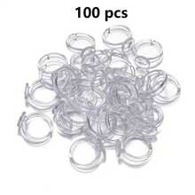 100/500 件/包塑料圆形底座，空白适用于 DIY 珠宝制作、工艺材料和配件