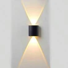 1 Piece, Modern Courtyard LED Wall Light -2W, AC 110-260V, Outdoor Wall Wash Light And Indoor Decoration Light, Staircase And Step Wall Light, Easy To Install, Durable ABS Shell, Warm Light Color, Suitable For Courtyard Villa Entrance, Hotel Corridor, Balcony, Corridor, Staircase, Indoor And Outdoor, Park, Fence Lighting Wall Light