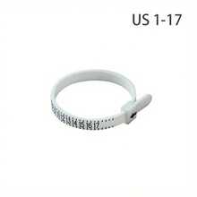 KLONKEE 27 piezas Juego de herramientas para medir el anillo, Varilla medidora de anillos, Herramientas de medición de anillos de acero de alta calidad, Tallas de anillo EE. UU. 0-13, 2 varillas reutilizables para medir el dedo (Tallas de anillo EE. UU. 1-17), Con lupa - Multicolor - Ver 16