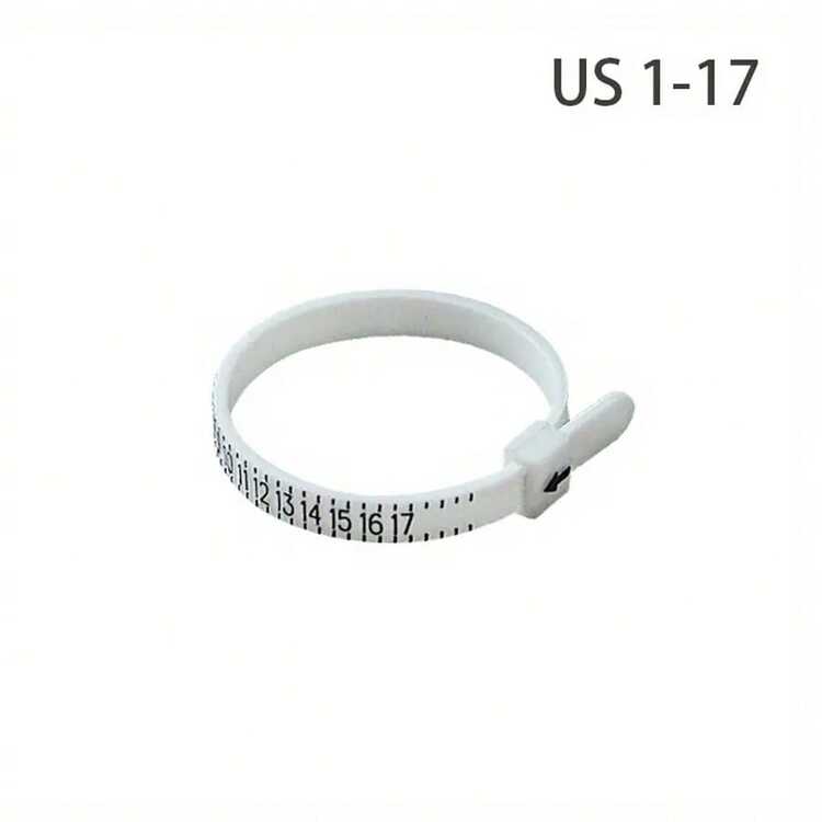 KLONKEE 27件套戒指尺寸测量工具套装，包含戒指尺寸测量棒、高品质钢制戒指测量工具、美码戒指尺寸0-13、2根可重复使用的手指尺寸测量棒（美码戒指尺寸1-17），带放大镜 - 彩色 - 查看 15